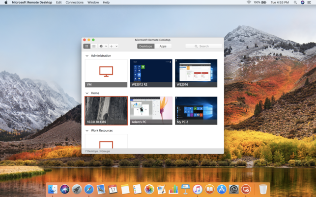 Microsoft Remote Desktop For Mac Os X 10.6.8 Desktop 6